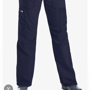 koi Women's Lindsey Cargo 7 Pocket Scrub Pants Navy.Large Tall